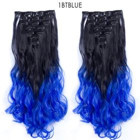 Long Curly Hair High Temperature Silk Curtain (Option: N)