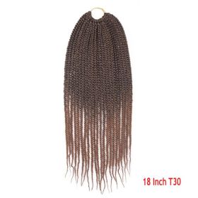 Crochet Hair Senegal Box Braids Braid Hair Extension (Option: T30-18Inch-3Pcs)