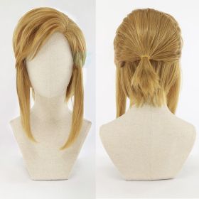 Cosplay Wig Gold Horsetail False Hair (Option: Wig)