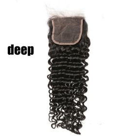 Real Hair Hair Block  Mesh Hand Woven Hair Block (Option: Deep-14inch)