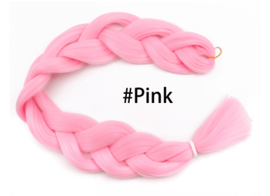 Dirty braids and big braids (Color: PINK)
