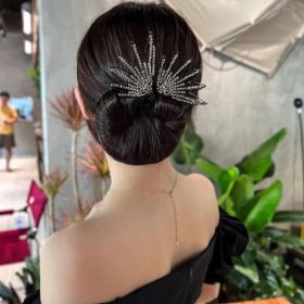 Hair Curler Fish Tail Elegant Flower (Option: Angel Wings Black)