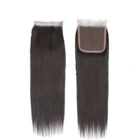 Hand Woven Lace Real Human Hair Wig Accessories (Option: Natural color-16inch)