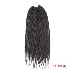 Crochet Hair Senegal Box Braids Braid Hair Extension (Option: S2-18Inch-5Pcs)