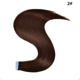 Female Traceless Invisible Real Hair Wig Extension (Option: 2Color-16inch-20pcs)