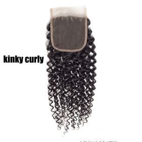 Real Hair Hair Block  Mesh Hand Woven Hair Block (Option: Kinky curly-20inch)
