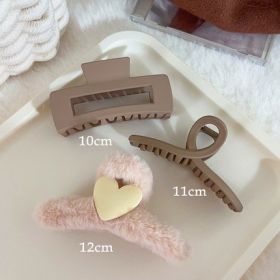 Premium Sense Hair Grab Large Clip Headwear (Option: D1)